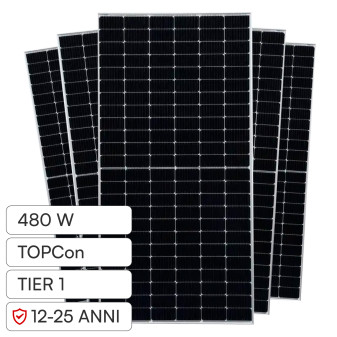 Pannelli Fotovoltaici 480W TIER 1 TOPCon IP68 V-Tac Austa Osda