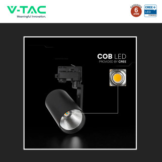V-Tac VT-11122 Faretto LED da Binario Track Light COB Chip CREE