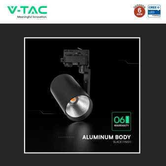 V-Tac VT-11122 Faretto LED da Binario Track Light COB Chip CREE