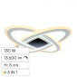 V-Tac VT-7962 Plafoniera LED a Superficie 130W SMD Changing Color CCT 3in1 Dimmerabile con Telecomando Colore Bianco - SKU 15360