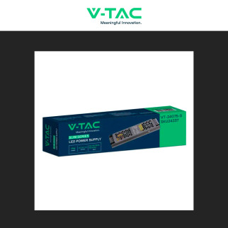 V-Tac VT-24075-S Alimentatore Led Slim 75W 24V 3,1A Per Uso Interno