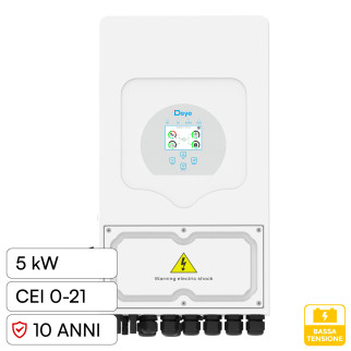 V-Tac Deye Inverter Monofase Ibrido On-Grid / Off-Grid 5kW IP65