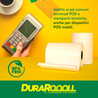 DuraRoooll Rotoli Carta Termica POS 16m Ø36x57mm