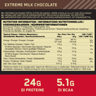 Gold Standard 100% Proteine Cioccolato Latte Shaker Optimum Nutrition