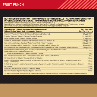Gold Standard 100% Whey Pre-Workout BCAA in Polvere Optimum Nutrition