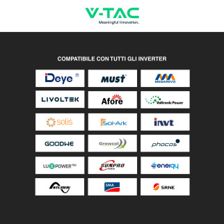 VT-48100E-W Batteria LiFePO4 5.12KWh Impianti Solari V-Tac