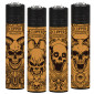 Clipper Large Accendino a Pietrina Grande Ricaricabile con Fantasia Laughter In Dark Pure - Serie da 4 Accendini