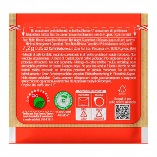 50 Cialde Compostabili Caffè Borbone Miscela Rossa Incarto Riciclabile