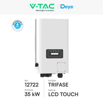 V-Tac Deye Inverter Trifase On-Grid 35kW IP65 CEI 0-21