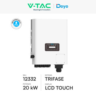V-Tac Deye Inverter Trifase On-Grid 20kW IP65 CEI 0-21