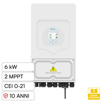 V-Tac Inverter Monofase Ibrido On-Grid / Off-Grid 6kW IP65