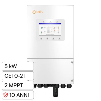 V-Tac Inverter Monofase Ibrido On-Grid / Off-Grid 5kW IP66