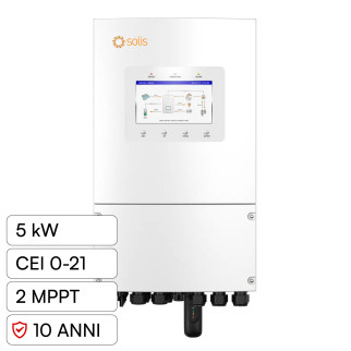 V-Tac Inverter Monofase Ibrido On-Grid / Off-Grid 5kW IP66
