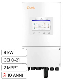 V-Tac Inverter Monofase Ibrido On-Grid / Off-Grid 8kW IP66