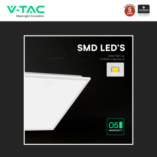 V-Tac VT-61042CCT 10 Pannelli LED SMD Quadrato 60x60 40W