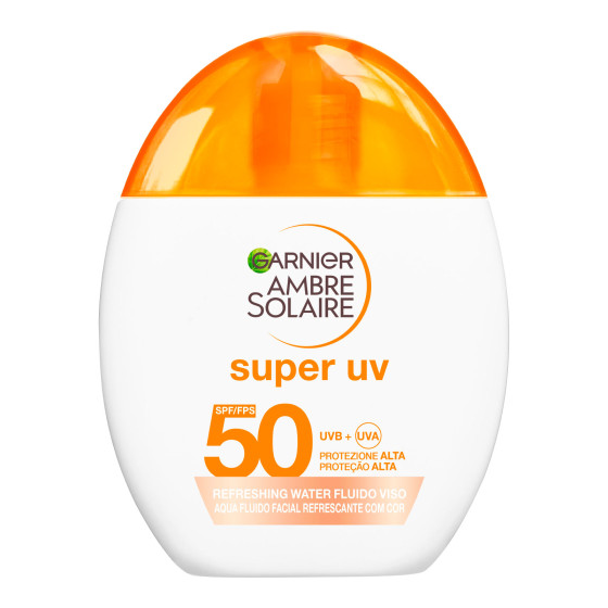 Garnier Ambre Solaire Super UV Refreshing Water SPF 50 Fluido Viso