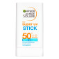 Garnier Ambre Solaire Super UV Stick SPF 50+ Protettivo e Idratante con Burro di Karité e Vitamina E Finish Invisibile