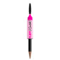 NYX Professional Makeup Fluff &amp; Snatch! Penna Sopracciglia Matte Doppio Applicatore con Spugnetta e Pettinino - 01 Ash Blonde