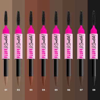 NYX Fluff & Snatch! Penna Sopracciglia Colore 01 Ash Blonde