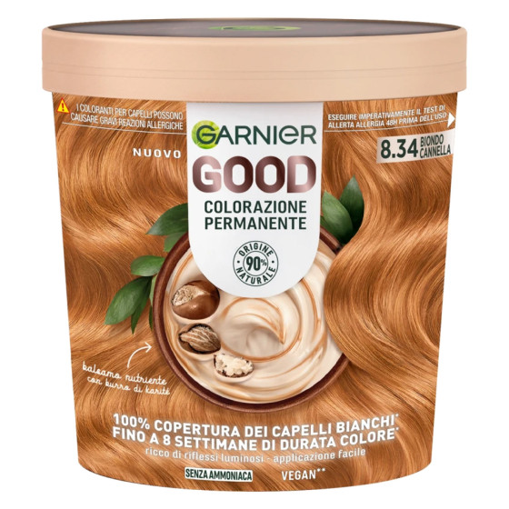 Garnier Good Tinta Senza Ammoniaca Colore 8.34 Biondo Cannella