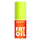 NYX Professional Makeup Fat Oil Lip Drip Gloss Labbra Colorato Idratante Effetto Lucido 21 Juicy Boo - Flacone da 4,8ml