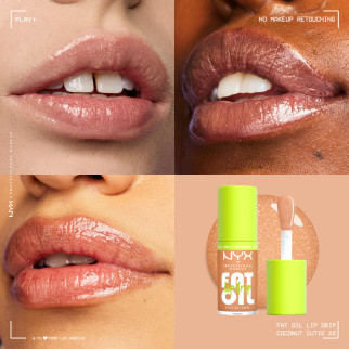 NYX Professional Makeup Fat Oil Lip Drip Gloss Labbra 22 Coconut Cutie
