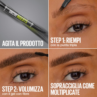 Maybelline New York Brow Inserts Penna Moltiplica Sopracciglia 2in1