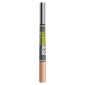 Maybelline New York Brow Inserts Penna Moltiplica Sopracciglia 2in1 con Punta Tripla e Pettinino - Colore 01 Blonde