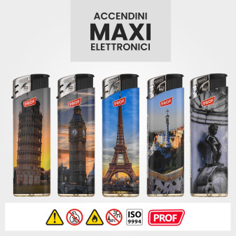 AccendinI Elettronici Monuments Prof Maxi - Serie da 5