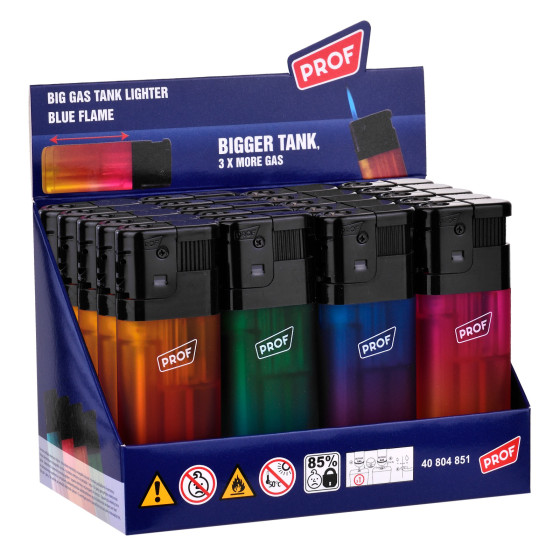 Accendini Elettronici Gradient Turbo Antivento Prof Maxi - Box da 20