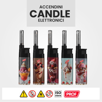 Accendigas Elettronici Ice Cream Prof Maxi - Serie da 5