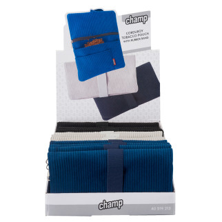 Champ Portatabacco in Tessuto con Elastico per Tabacco Cartine Filtri