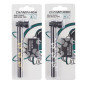 Champ High Pipa a Tubo in Vetro e Metallo con Braciere a Teschio e Griglie di Ricambio Fantasia Skull - Lunghezza 125mm