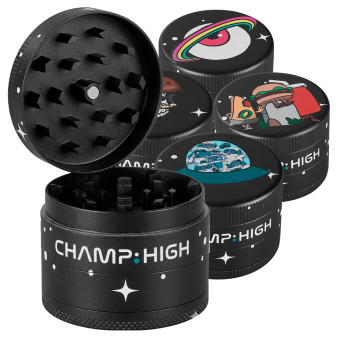 Champ High Grinder Tritatabacco 4 Parti Fantasia Galactic