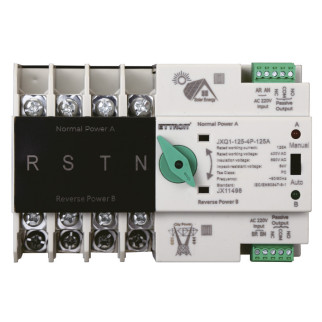 ETTROIT Interruttore di Trasferimento Automatico Fotovoltaico a Doppia Alimentazione 125A 4P - Mod. JX11498