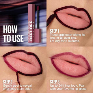 Maybelline New York Super Stay Peel Off Lip Liner Tinta Labbra 002 Haze