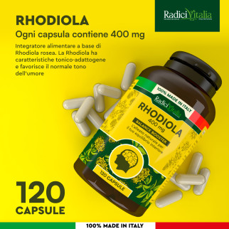 RadiciVitalia Rhodiola Rosea Forte Integratore per Buon Umore