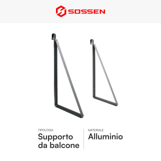Sossen Kit da Balcone 2 Pannelli Solari + Microinverter CEI 0-21