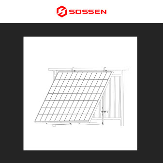 Sossen Kit da Balcone 2 Pannelli Solari + Microinverter CEI 0-21