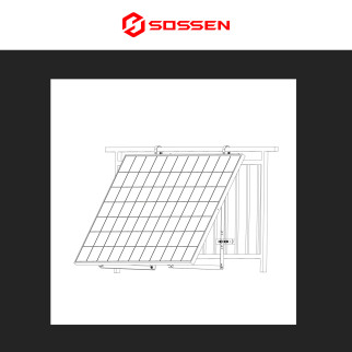 Sossen Kit da Balcone 2 Pannelli Solari + Microinverter CEI 0-21