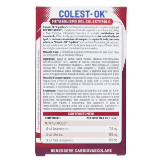 Equilibra Colest OK Metabolismo del Colesterolo Integratore