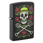 Zippo Accendino a Benzina Ricaricabile e Antivento con Fantasia Skull Gardener Design - mod. 47152
