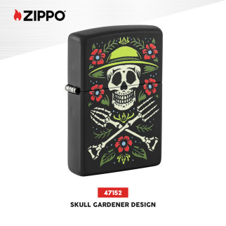 Accendino Zippo mod. 47152 Skull Gardener Design