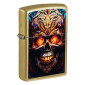 Zippo Accendino a Benzina Ricaricabile e Antivento con Fantasia Skull Design - mod. 46715