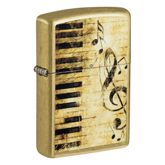 Accendino Zippo mod. 46712 Piano and Notes Design
