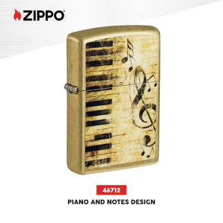 Accendino Zippo mod. 46712 Piano and Notes Design