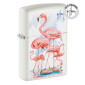 Zippo Accendino a Benzina Ricaricabile e Antivento con Fantasia Guy Harvey Flamingos Design - mod. 47103