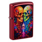 Zippo Accendino a Benzina Ricaricabile e Antivento con Fantasia Candy Skulls Design - mod. 46940