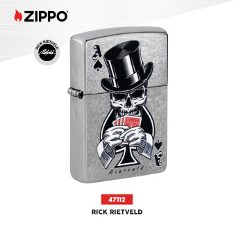 Accendino Zippo mod. 47112 Rick Rietveld Ace of Spades Design