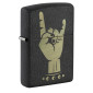 Zippo Accendino a Benzina Ricaricabile e Antivento con Fantasia Rock on Design - mod. 47008